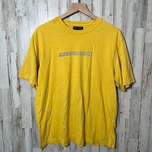 Vintage Y2K Abercrombie & Fitch Spell Out Yellow Short‎ Sleeve T Shirt Mens XL